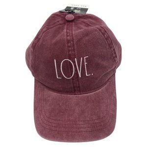 Rae Dunn | Women's "LOVE" Baseball Hat |  Burgundy | One Size